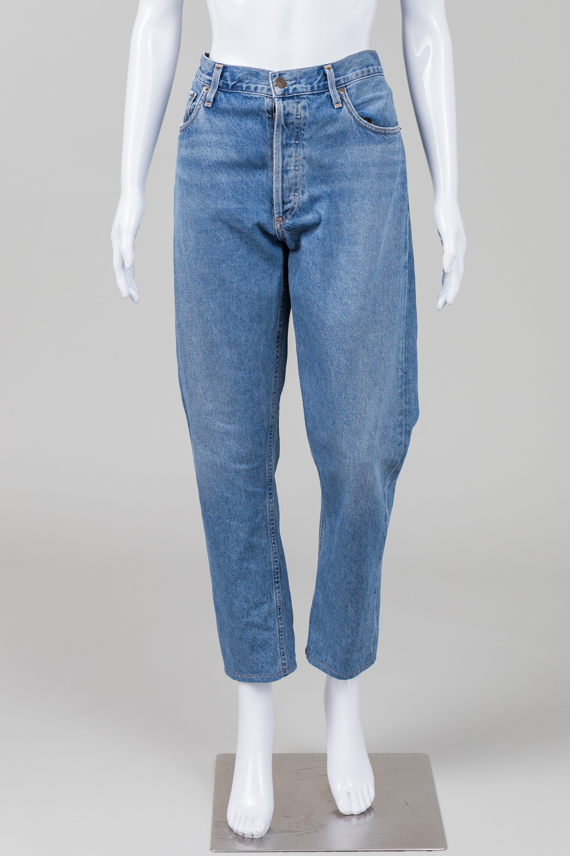 Agolde for Talula Light Wash High-Rise Taper Jeans (31)