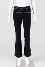 Load image into Gallery viewer, Tiffany Black Pincord Flare Jeans w/ Faded Seams (42)
