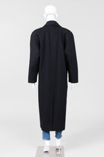 Load image into Gallery viewer, Jones New York Vintage Black Long Shawl Collar Coat

