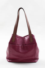 Load image into Gallery viewer, FOSSIL maroon leather shoulder bag
