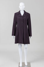 Load image into Gallery viewer, Tara Jarmon Paris eggplant 2pc skirt set (42)
