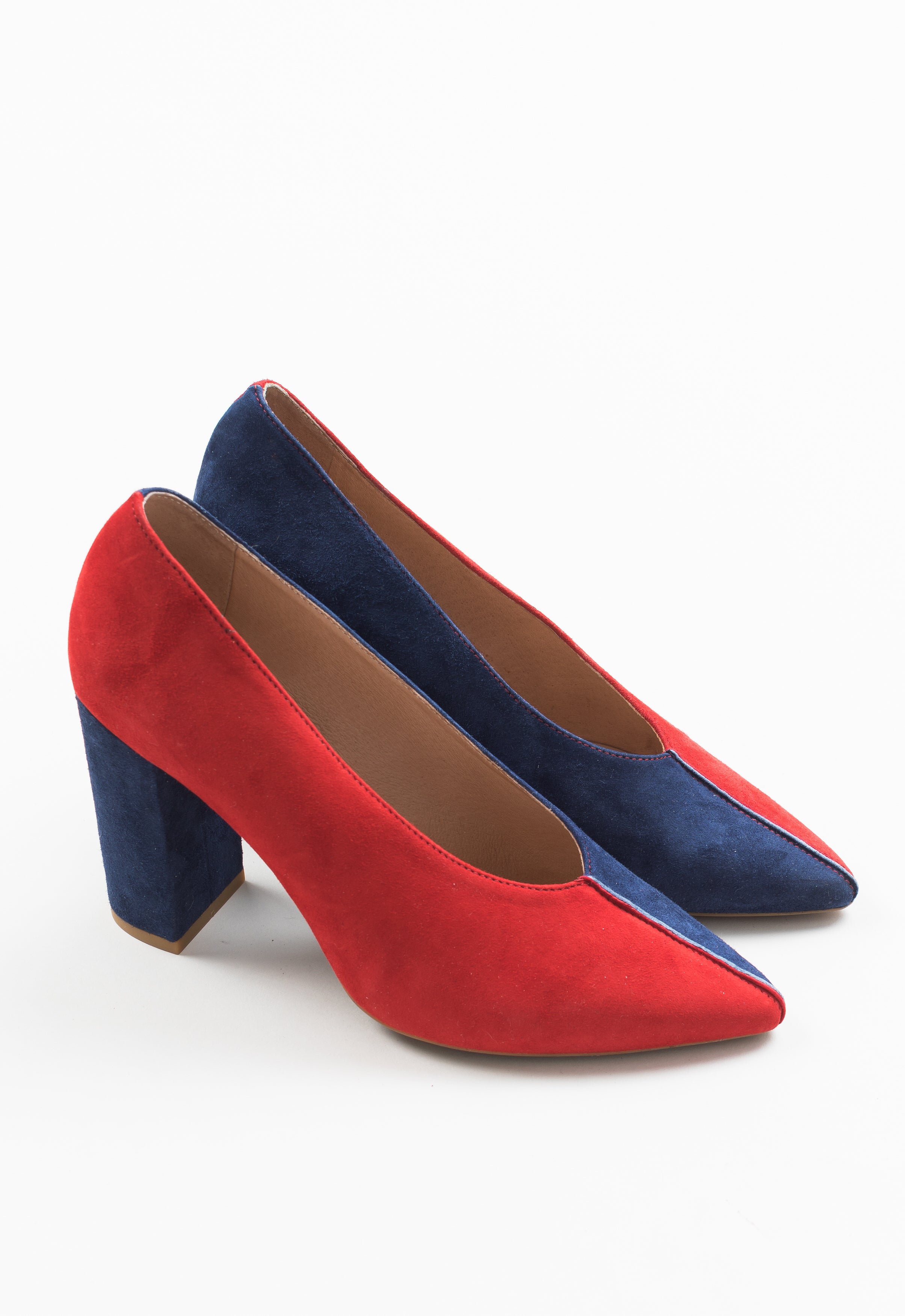 Eureka duo colour suede pump (38)