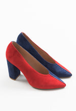 Load image into Gallery viewer, Eureka duo colour suede pump (38)
