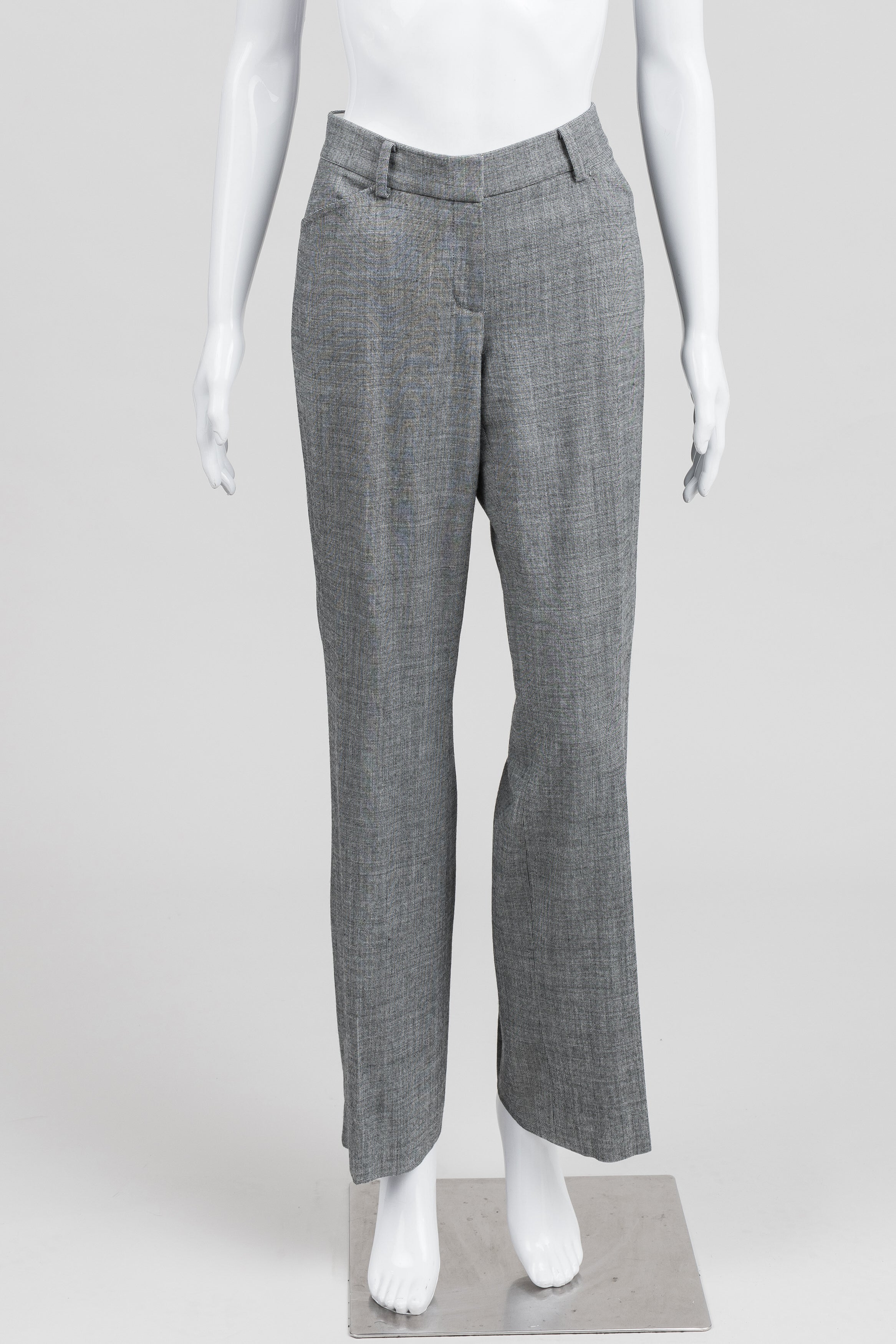 Elie Tahari Grey Check Pant Suit (6)