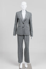 Load image into Gallery viewer, Elie Tahari Grey Check Pant Suit (6)
