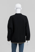 Load image into Gallery viewer, Street Life Black Felted Wool Collarless Jacket
