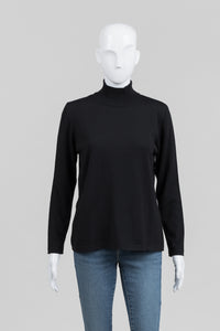 Escada Black Mockneck Sweater (40)