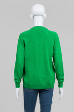 Load image into Gallery viewer, Le Roy Vintage Kelly Green Sleeveless V-neck and Cardigan Set (L)
