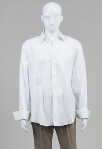 Saks Fifth Avenue White Shirt w/ French Cuffs (16 1/2)