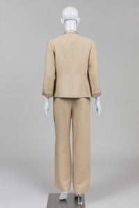 Valentino Vintage honey-gold pant suit