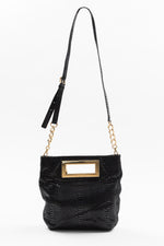 Load image into Gallery viewer, Michael Kors Berkley clutch, black patent leather
