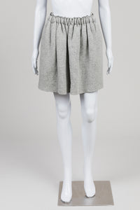 Julien David grey knit gathered skirt (S)