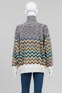 Missoni Flame Pattern Turtleneck Sweater (XS) *Like new