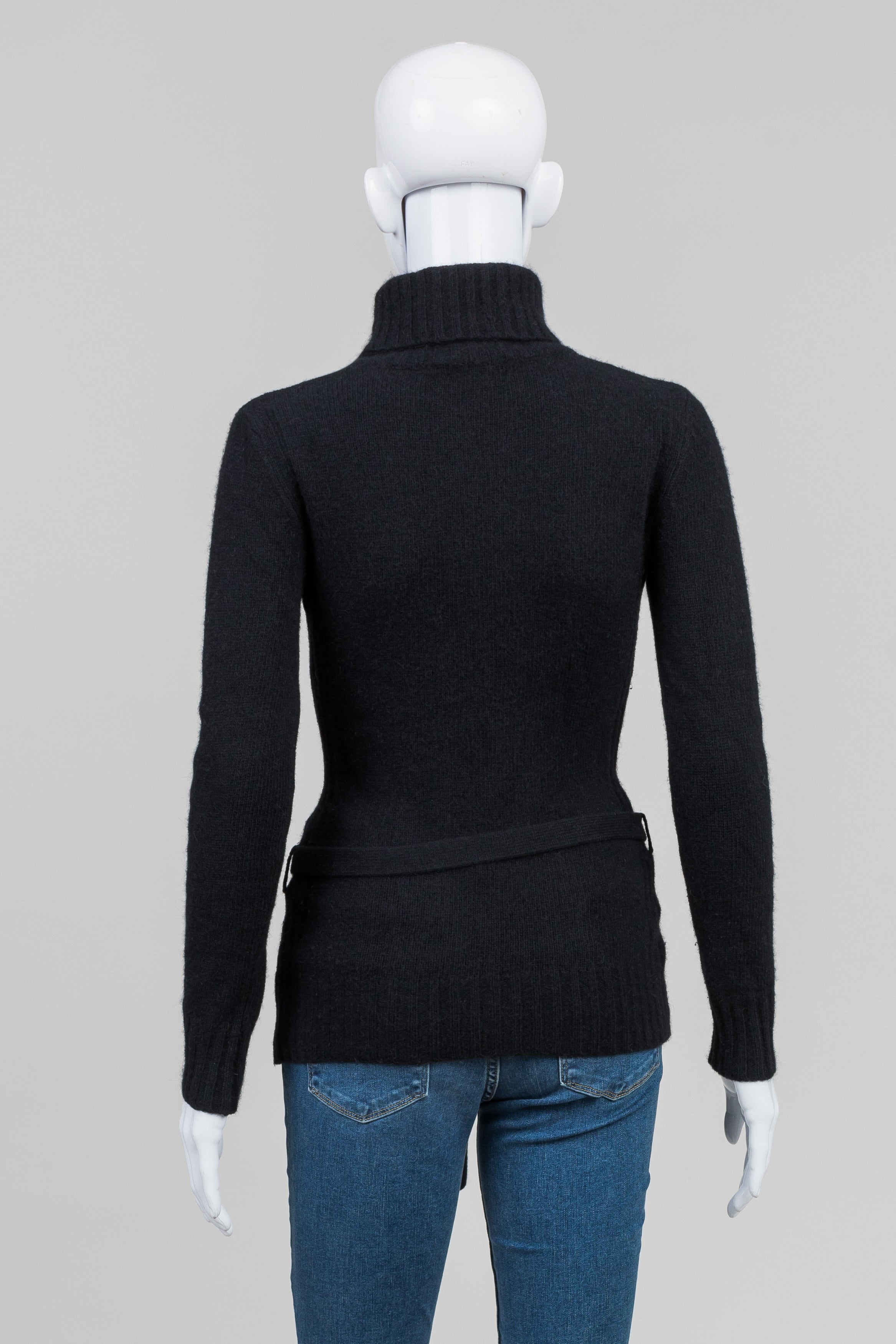 BCBGMaxAzria black turtleneck w/ belt (XS)