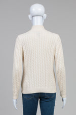 Load image into Gallery viewer, Lauren Ralph Lauren Petite Allover Cable Zip Cardigan (PM)
