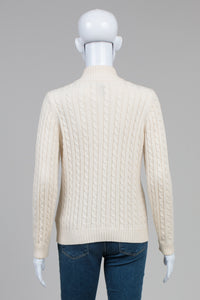 Lauren Ralph Lauren Petite Allover Cable Zip Cardigan (PM)