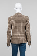 Load image into Gallery viewer, Georges Rech Brown/Cream Glen Check Blazer (42)
