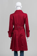Load image into Gallery viewer, Soia &amp; Kyo Wine Belted Coat (L)
