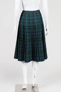 Aljean Vintage Green Plaid Kilt (12)