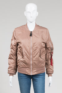 Alpha Industries MA1 Unisex Reversible Taupe/Orange Bomber Flight Jacket