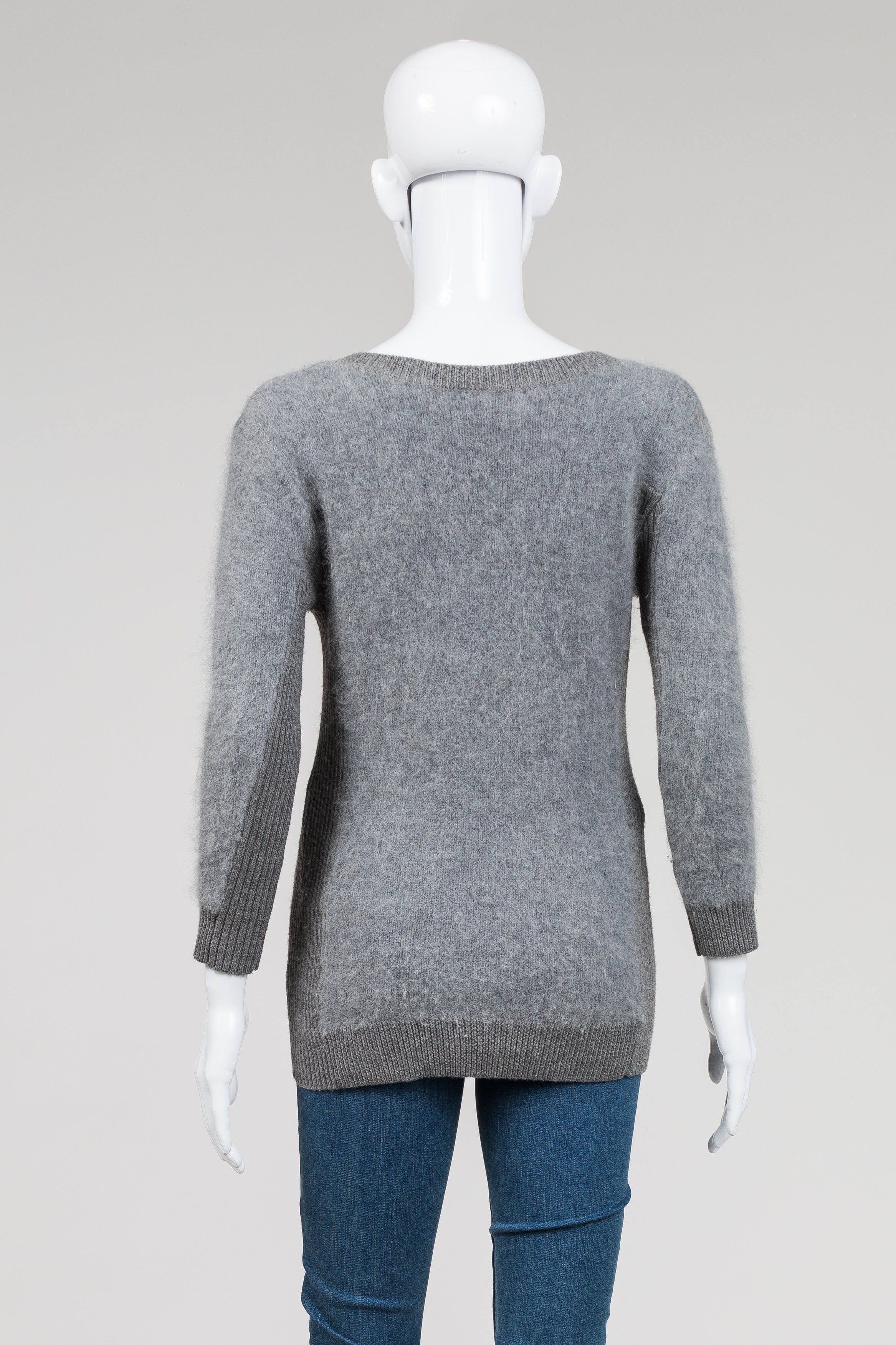 AllSaints Grey V-neck Sweater (6)