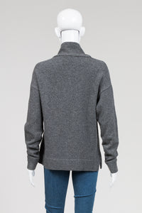 James Perse Charcoal Mockneck Sweater (1)