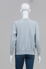 Load image into Gallery viewer, Pringle Light Blue Cable Sweater (40)

