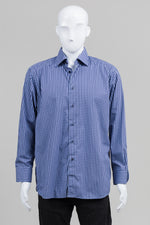 Load image into Gallery viewer, Eton Navy/Blue Gingham Check Shirt (17)
