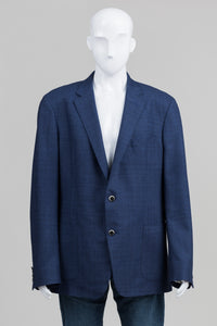 J.P. Tilford for Harry Rosen blue tweed blazer (48)