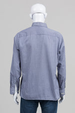 Load image into Gallery viewer, Eton navy check dress shirt (17/XL)
