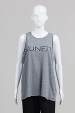 Load image into Gallery viewer, Brunette grey logo tank (M/L)
