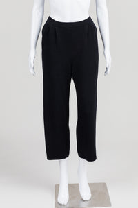 St. John black cropped knit pants (10)
