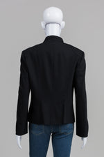 Load image into Gallery viewer, Escada black zip front jacket (40)
