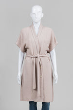 Load image into Gallery viewer, Piazza Sempione Light Taupe Basketweave Knit Vest w/ Belt (42)
