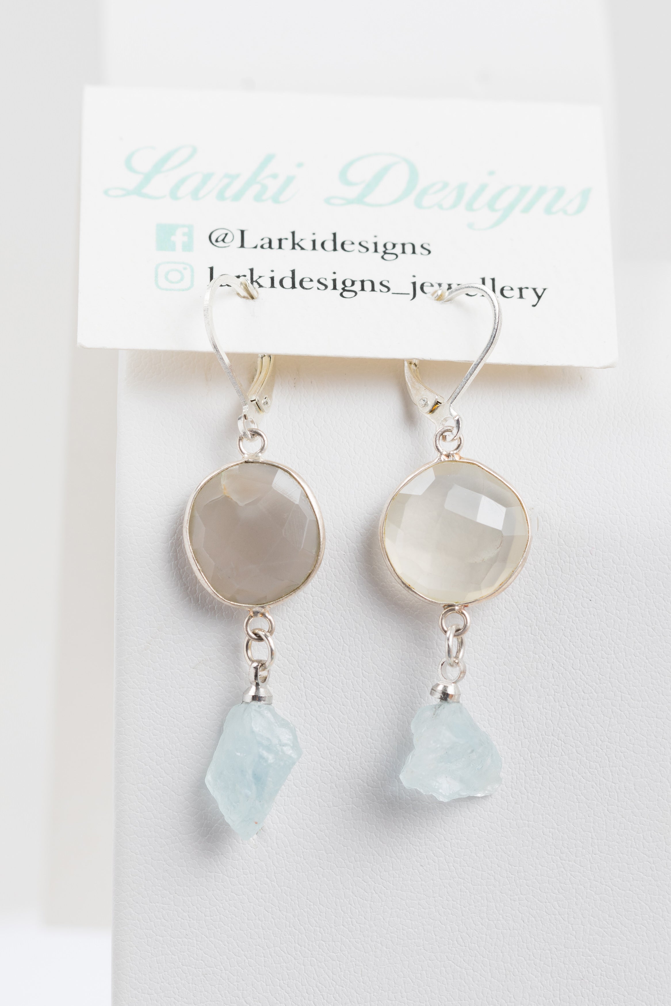 Larki Designs Silver & Moonstone Earrings