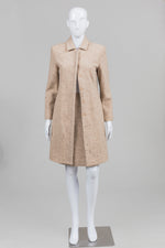 Load image into Gallery viewer, Rhapsody Beige Tweed Coat &amp; Skirt Set (36)
