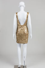 Load image into Gallery viewer, Michael Michael Kors Gold Sequin Tank Dress (XS)
