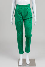 Load image into Gallery viewer, Instante Vintage Bright Green Suede Pants
