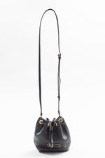 Load image into Gallery viewer, Marc Jacobs Black Leather Bucket Bag with Gold hardwear

