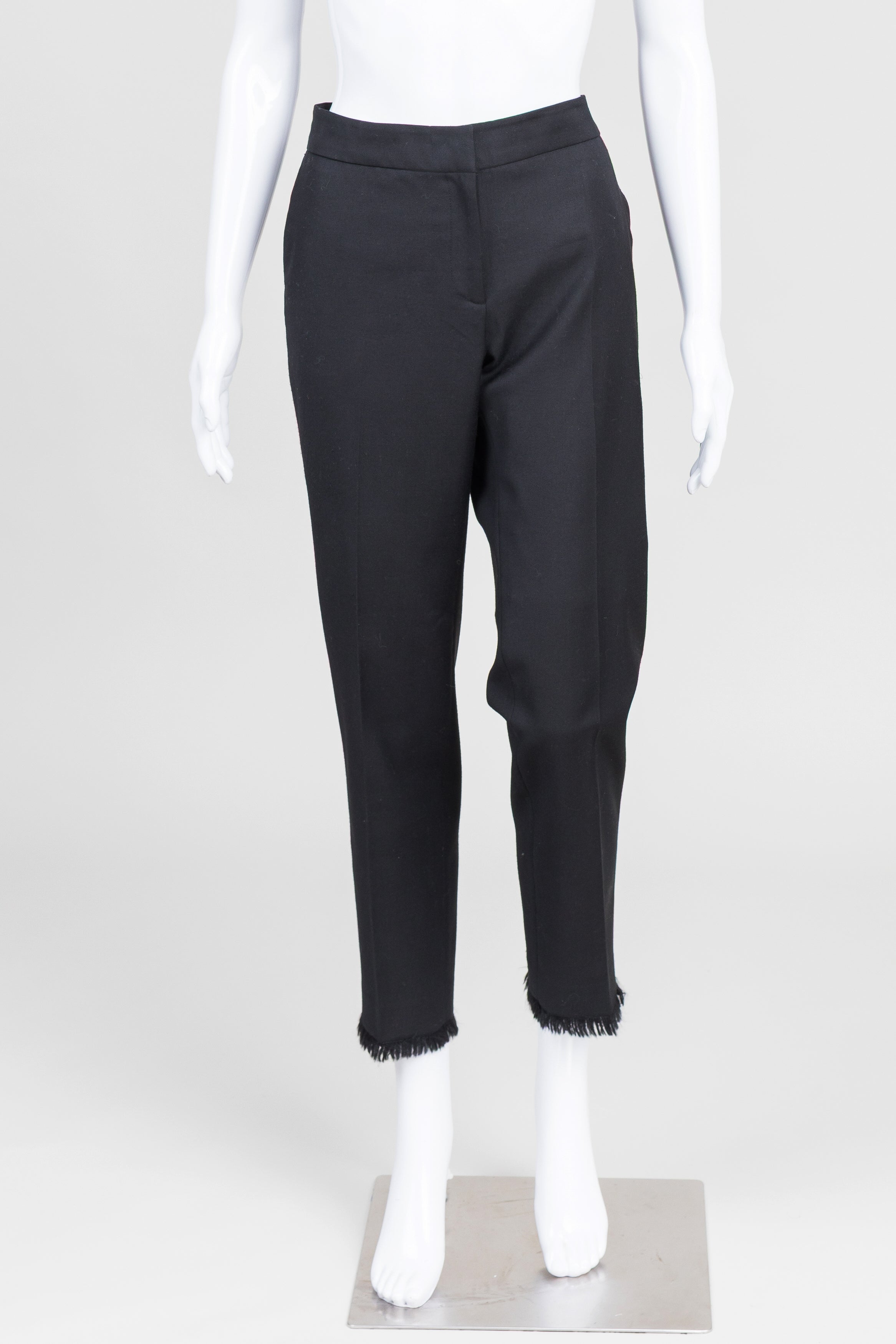 Claudie Pierlot Black Pants w/ Fringe at Hem (38)