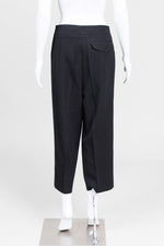 Load image into Gallery viewer, Jil Sander Black Crop Pant w/ Front Seams (34)

