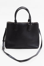 Load image into Gallery viewer, MICHAEL KORS medium black patent handbag w/ crossbody strap.
