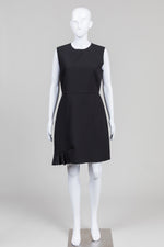 Load image into Gallery viewer, MSGM Black Sheath Dress w/ Pockets  w/ Side Pleats (46)
