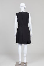 Load image into Gallery viewer, MSGM Black Sheath Dress w/ Pockets  w/ Side Pleats (46)
