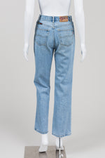 Load image into Gallery viewer, Kai Xue Hao Light Wash Straight Leg Jeans
