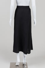 Load image into Gallery viewer, Eileen Fisher Black Waffle Weave Midi Skirt (XL)
