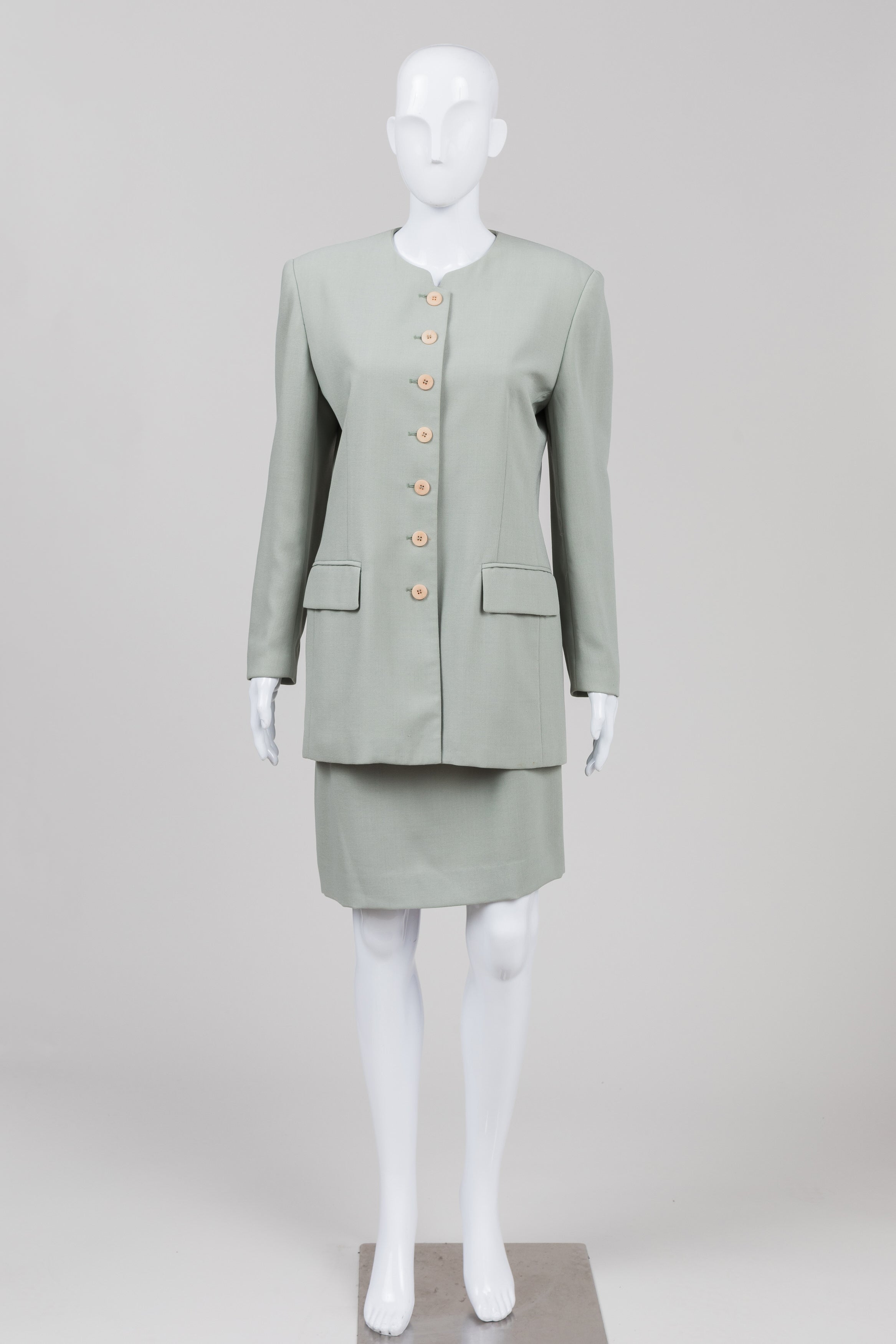 Rena Rowan Vintage Pistachio Skirt Suit (8)