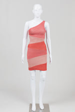 Load image into Gallery viewer, BCBG MaxAzria Pink Pleated Fabric 1-Shoulder Cocktail Dress (XS)
