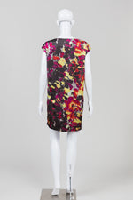 Load image into Gallery viewer, Rachel Roy Black/Purple/Yellow Wedge Dress w/ Zippers (8)
