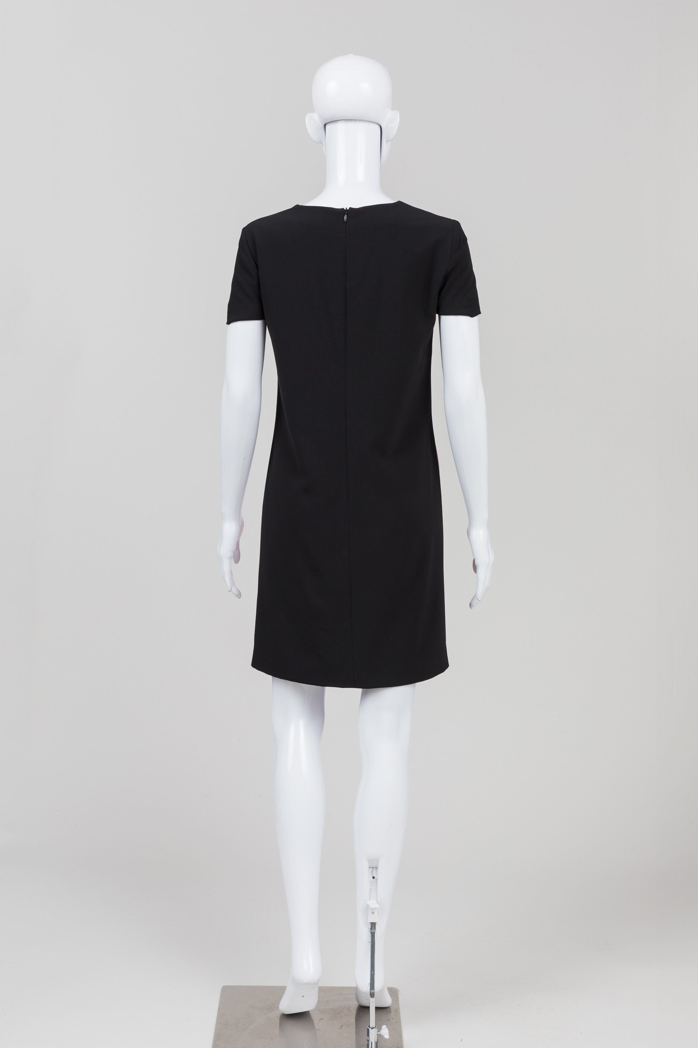 Moschino Pink/Black Print Short Sleeve Dress (6)